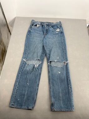 American Eagle Distressed 90s Boyfriend Jeans Sz 8 Regular